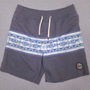 Quiksilver Swim Trunks Shorts Youth‎ Boys XL (16) 28-Waist Surf Beach Logo